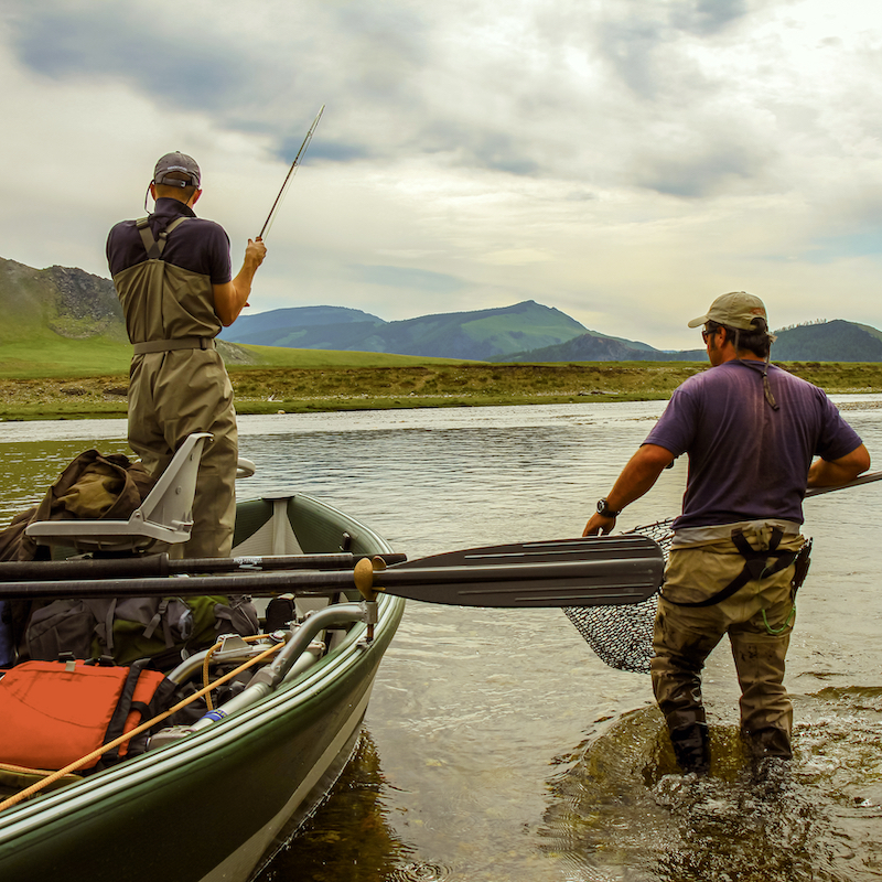 Moron,,Mongolia,-,July,14th,2014:,A,Fly,Fisherman,With